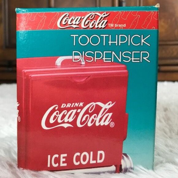 Vintage Coca-Cola Toothpick Dispenser w/ Toothpicks - Picture 10 of 14